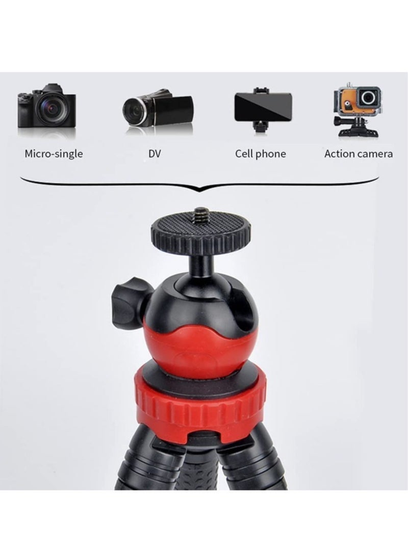 Flexible Tripod，12 Inch Phone Tripod for iPhone and Android Phone, Action Camera Tripod for GoPro Canon Nikon DSLR - Image 2