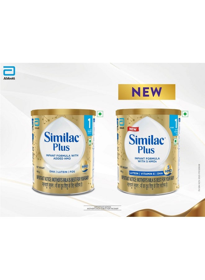 Similac Similac Plus Stage 1 Infant Formula, Up to 6 Months, 400g Tin, with HMO, Supports Baby's Immunity and Brain Development, Powder  - Image 2