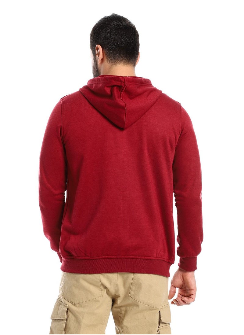 Caesar - Mens Printed wings Hoodie With Front Pockets and through zipper - Image 1