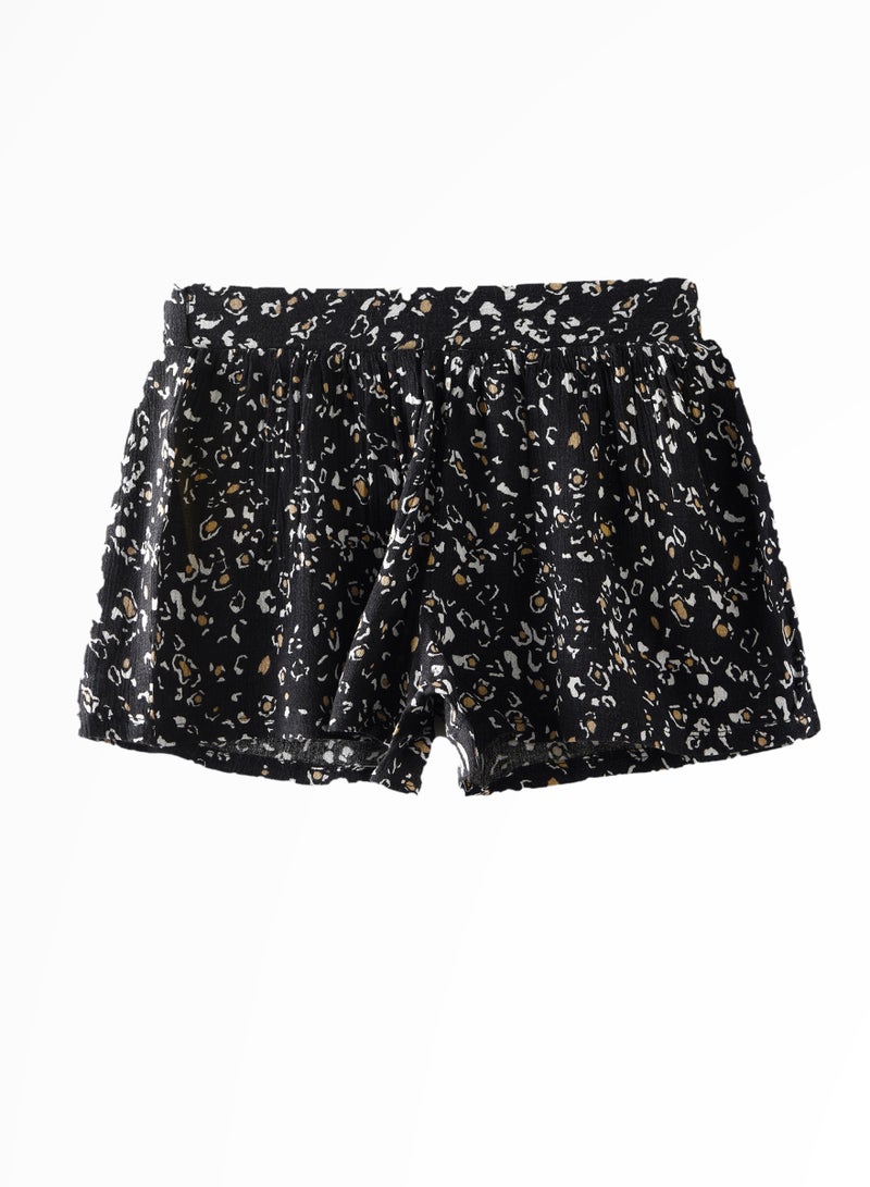 Jelliene Sunny Sprints: Girls' Comfy Crepe Shorts Playful Fun & Summer Vibes - Image 1