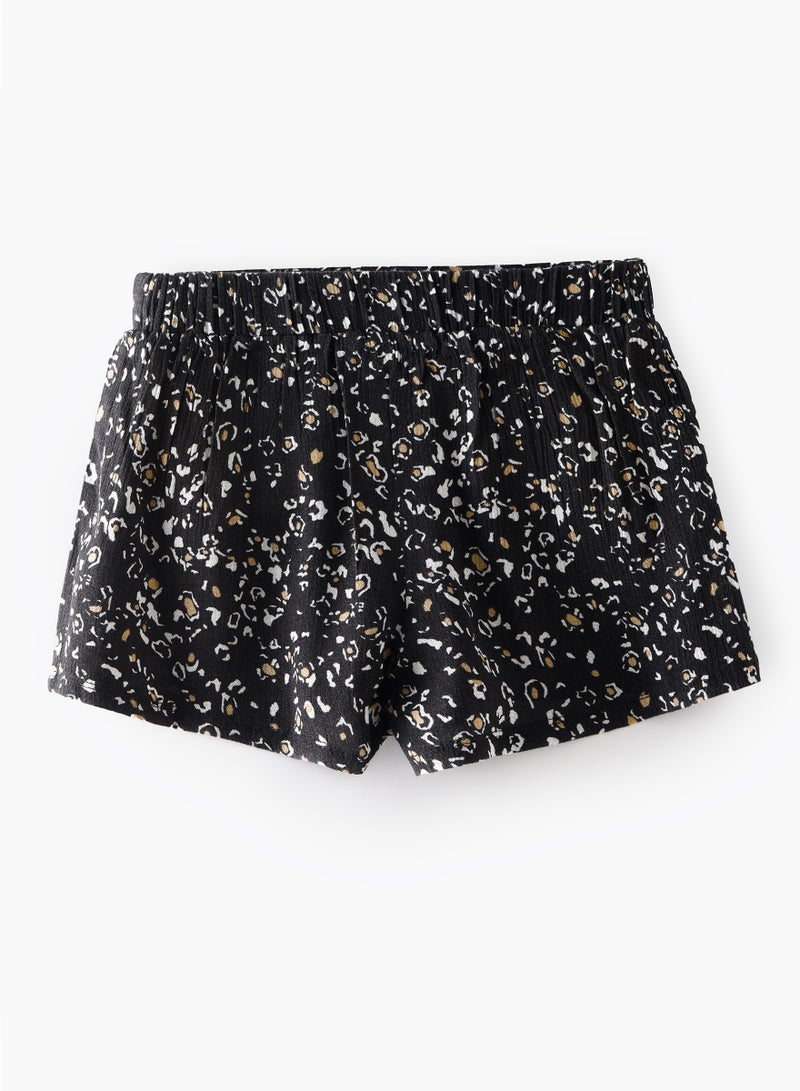 Jelliene Sunny Sprints: Girls' Comfy Crepe Shorts Playful Fun & Summer Vibes - Image 2