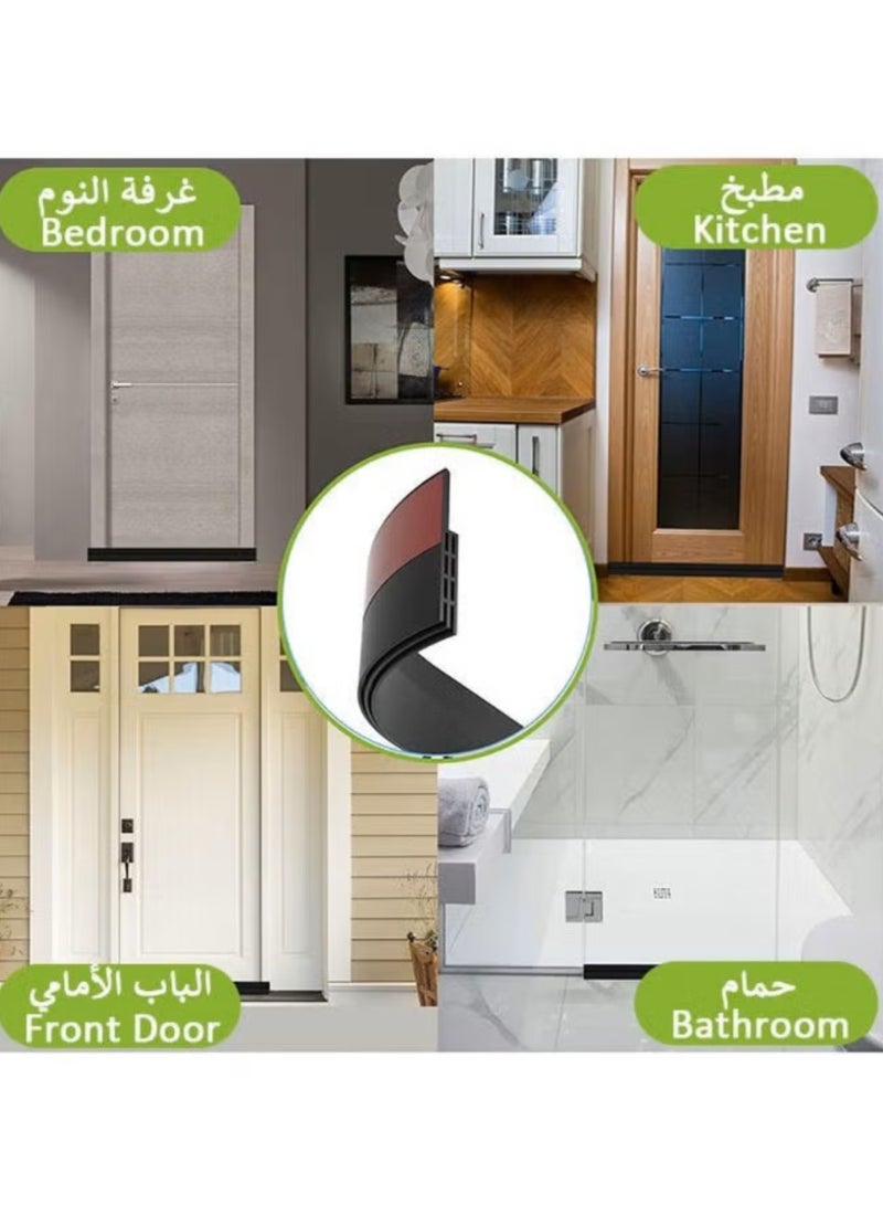 BIG MAX Door Draft Stopper, 100 cm Length Under Door Seal, Door Sweep for Exterior & Interior Doors, Door Bottom Draft Blocker Dust and Noise Insulation - Image 4