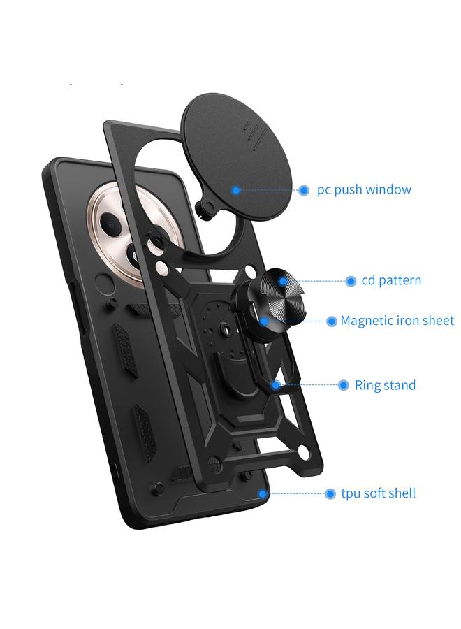 S-TOP Case For OPPO Reno12 F 5G Global Sliding Camera Cover Design TPU Hybrid PC Phone Case - Image 3