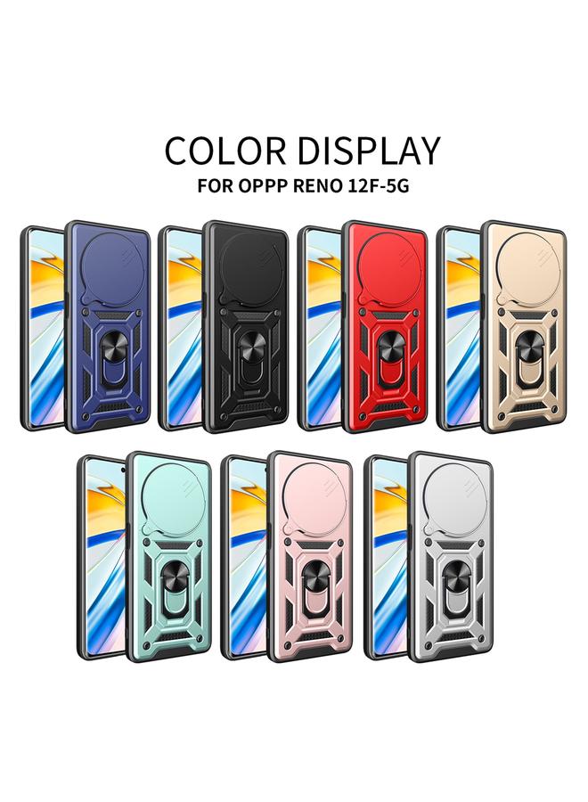 S-TOP Case For OPPO Reno12 F 5G Global Sliding Camera Cover Design TPU Hybrid PC Phone Case - Image 2