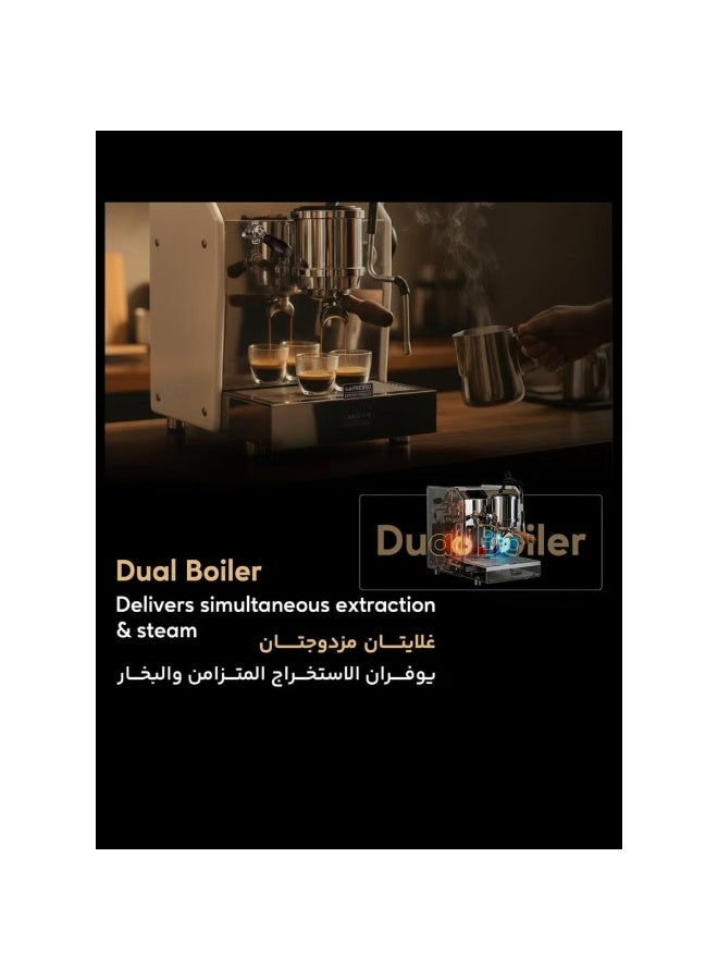 ليبرسو ماكينة قهوة إسبريسو تجارية من LePresso Espresso Eccellenza بضغط 10 بار وتحكم بدون لمس. - Image 5