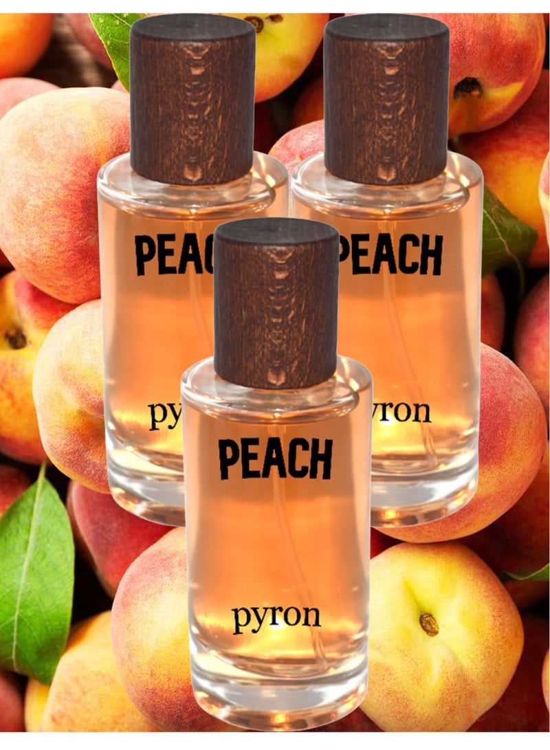 PYRON 3 Pieces Peach Perfume 50 ml EDP