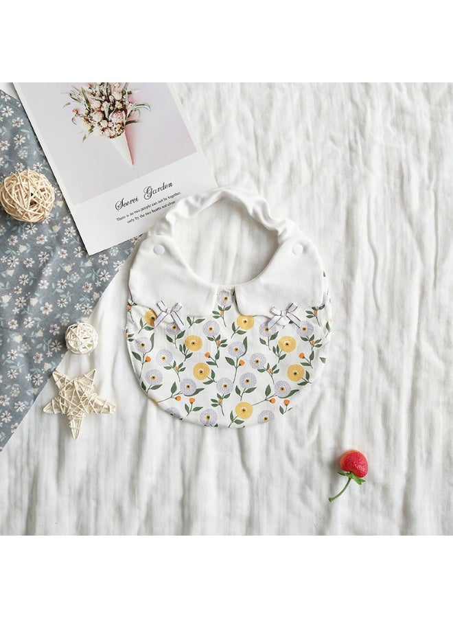 Nariele New Thin Doll Collar Floral Drool Towel