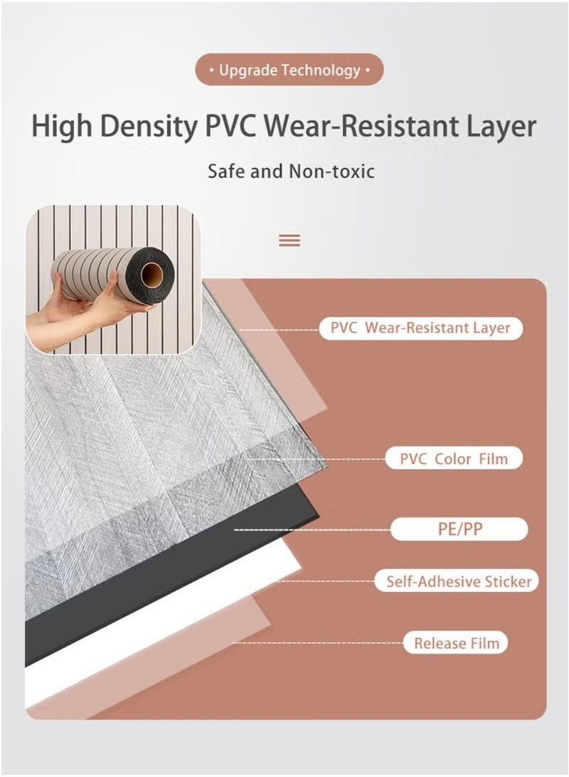 JOGAMS 3D Wall Paper Foam Wallpaper 1 Roll Self Adhesive Waterproof Thickened Wallpaper Sticker Wall Covering for Kitchen Room Ceiling Wall Indoor Use Moisture Proof Sound Insulation Wallboard 2.8mm x 40cm x 300cm - Image 4