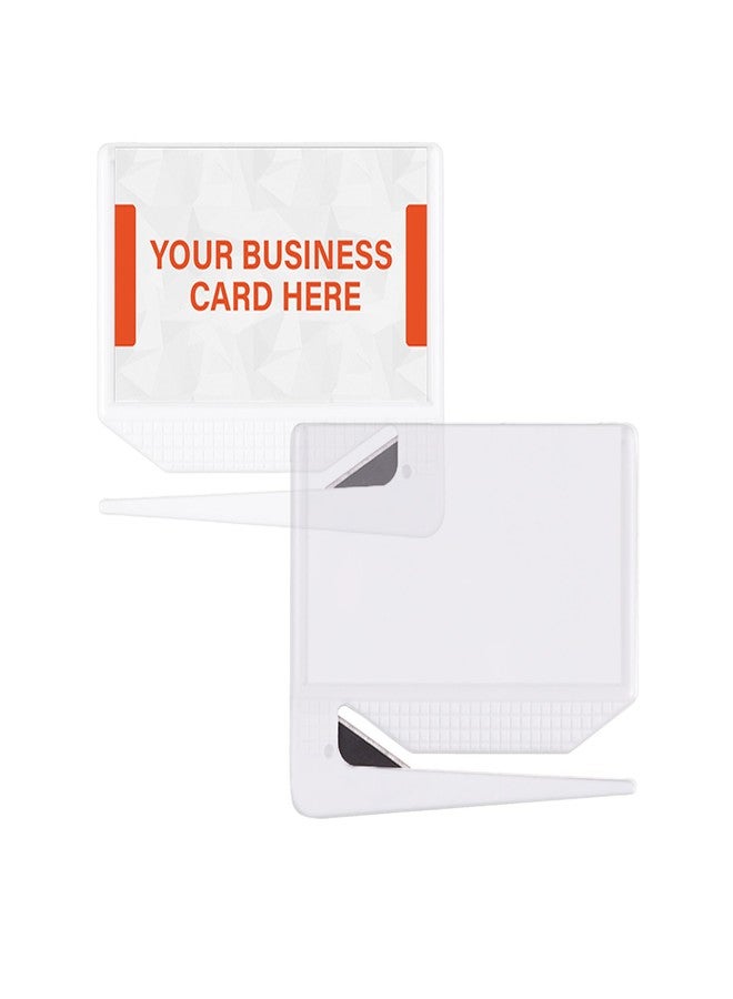 Uncommon Desks Business Card Letter Openers - (25 Pack) (Clear) Professional Letter Openers with Business Card Insert, Perfect Promotional Item for Business - Image 1