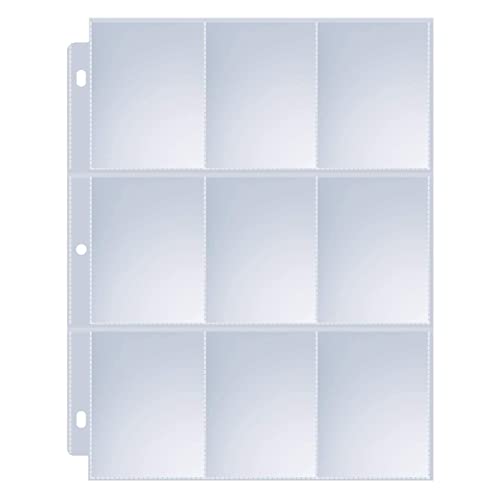 Sooez 120 Pack 9 Pocket Page Protectors, Sooez Trading Card Sleeves for 3 Ring Binder, Baseball Cards Holder, Protective Pages Sheets for Binders Album, Fit for YuGiOh, MTG, Game, Business & Sports Cards - Image 1
