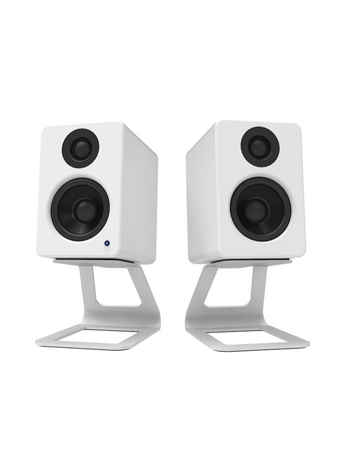 Kanto Audio SE2W Elevated Desktop Speaker Stands for Small Speakers-White, Pair - Image 2