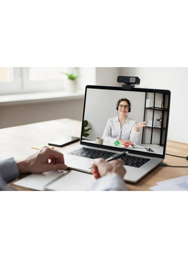 Kensington - W2050 Pro 1080p Auto Focus Pro Webcam with Dual Stereo Microphone for Video Conferencing, Software Control, Privacy Shutter, Compatible with Zoom/Skype/Teams and More | K81176WW - Image 1