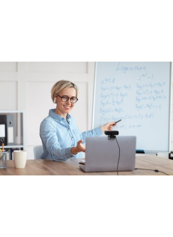 Kensington - W2050 Pro 1080p Auto Focus Pro Webcam with Dual Stereo Microphone for Video Conferencing, Software Control, Privacy Shutter, Compatible with Zoom/Skype/Teams and More | K81176WW - Image 1