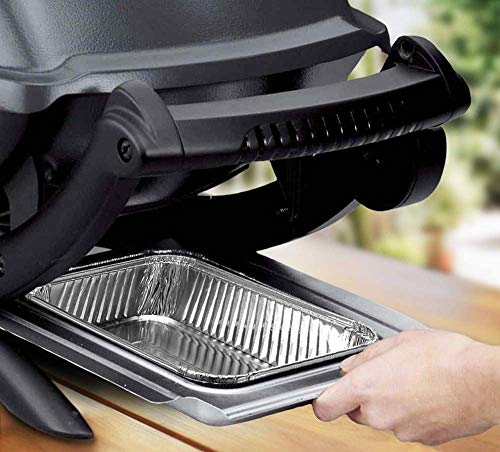 Fig & Leaf (35 Pack) Weber Grills Compatible 6415 Drip Pans l Size 7.5” x 5” x 1.7" l Aluminum Foil l 32 Gauge l Fit for Weber Q Grills, Spirit Gas Grills, Genesis and Genesis II LX 200 300 Series - Image 4