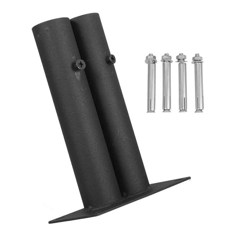 Plastic Fence Base Privacy Fence Stand Support with Dual-Tube Insert Anti-Tipping for Large Dog Barrier and Indoor Balcony Gate - Image 1