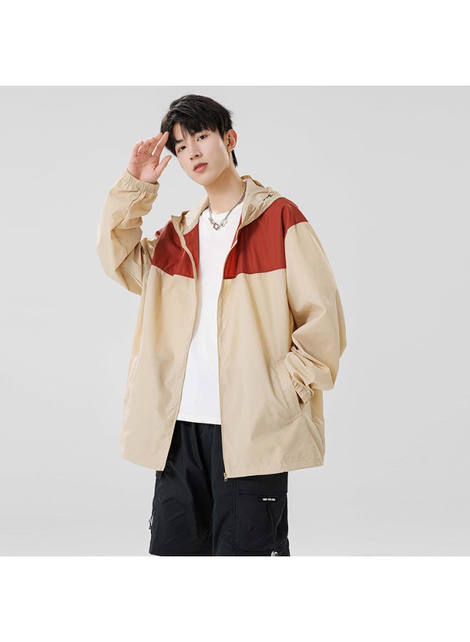 Song Feng Ya Sun Protection Clothing Men's And W En's Summer Thin Ice Silk Breathable Hooded Couple's Sportswear Riding Sun Protection Clothing Jacket - Image 1