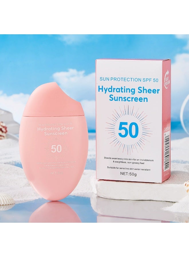 FORMBO Sunscreen refreshing non-greasy face isolation UV protection hydrating light and portable 50g - Image 1