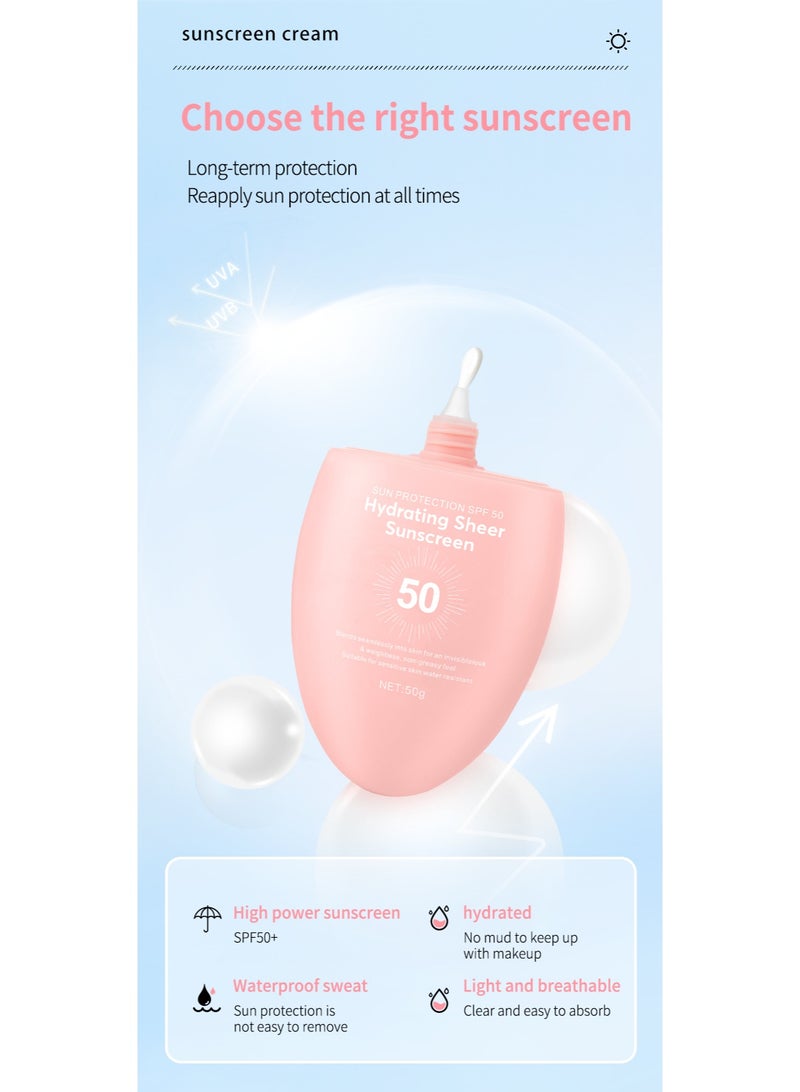 FORMBO Sunscreen refreshing non-greasy face isolation UV protection hydrating light and portable 50g - Image 5
