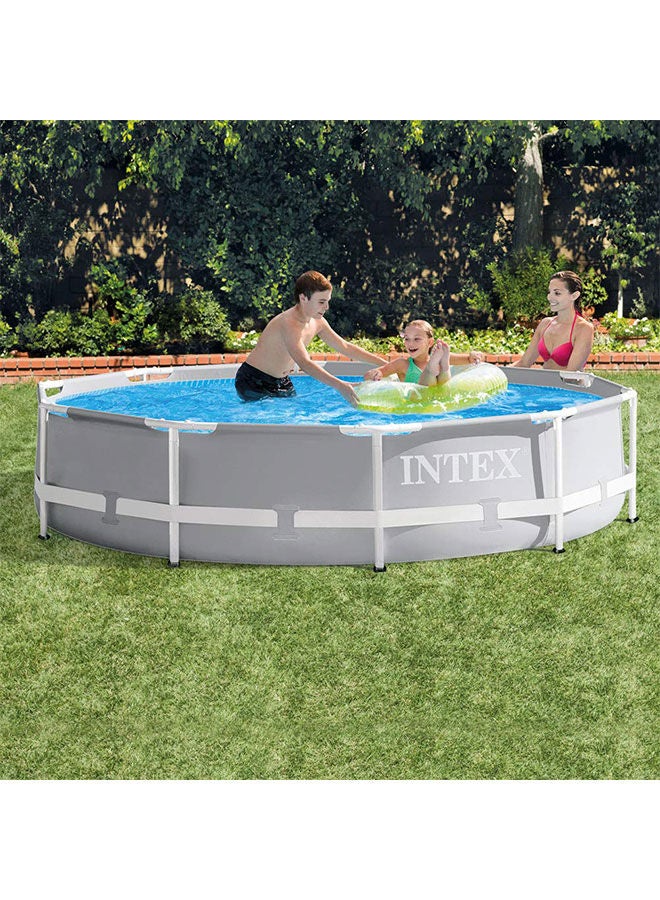 Intex Prism Frame Set Foldable Portable Lightweight Swimming Pool Grey Color 26700 Summer Splash Fun Water Play 305x76cm Superior Strength And Longer Durability Sturdy Circular Unisex - Image 2
