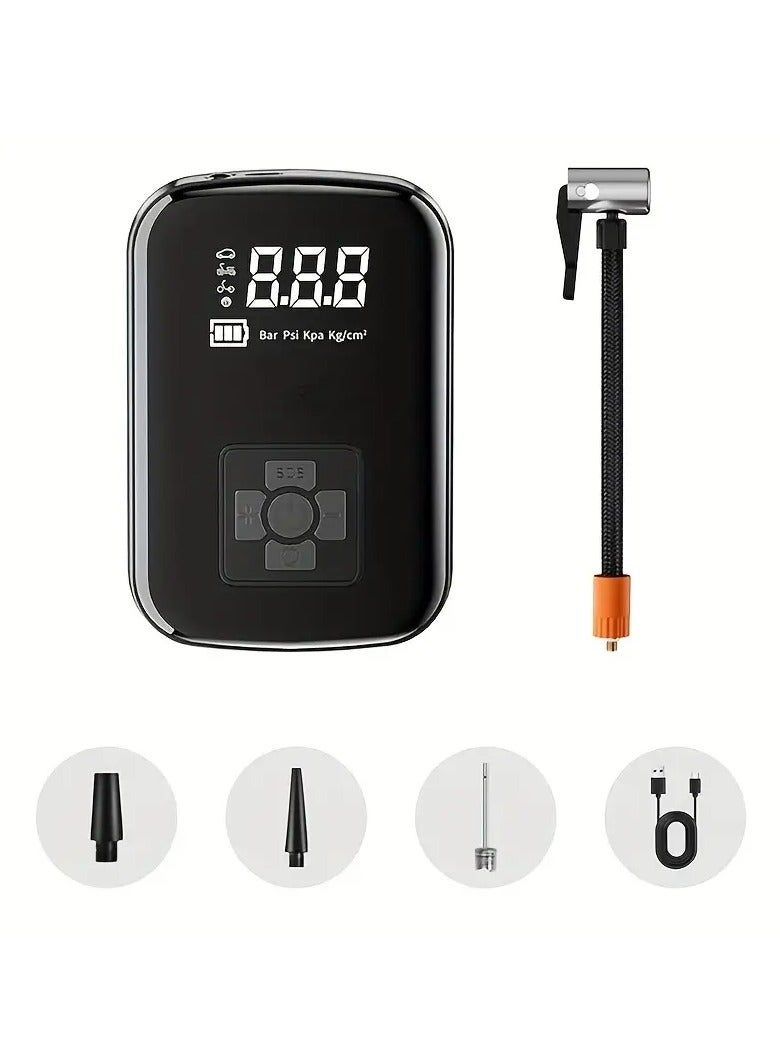 Generic A Portable Car Air Compressor with a Wireless Handheld Pump And Light, Suitable for Inflating And Compressing Tires of Cars And Motorcycles.  - Image 4
