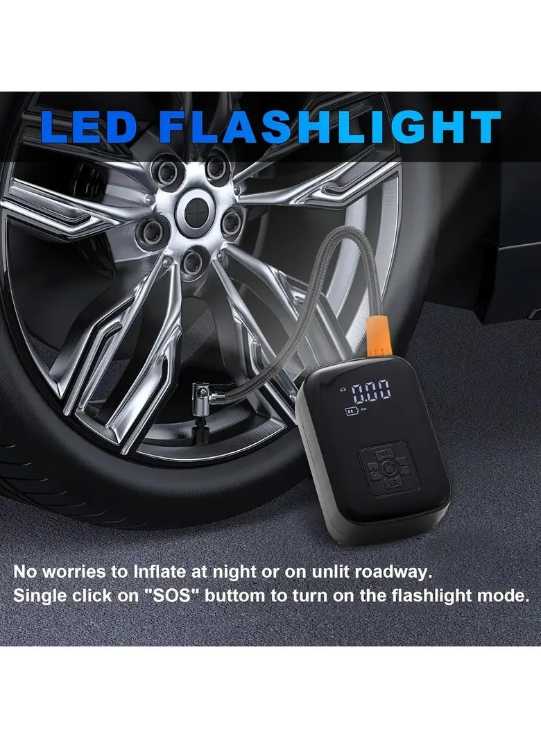 Generic A Portable Car Air Compressor with a Wireless Handheld Pump And Light, Suitable for Inflating And Compressing Tires of Cars And Motorcycles.  - Image 5