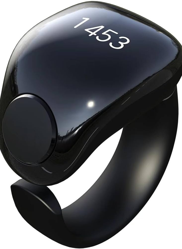 Rings Tasbih Counter Tasbih Zikr Rings APP Support Waterproof Tasbih Counter Interchangeable Rings 18/20 mm - Image 1