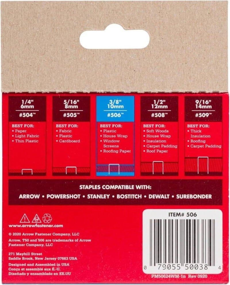 Arrow Fastener دبابيس أرو 50624SPTP 3/8" T50 - Image 2