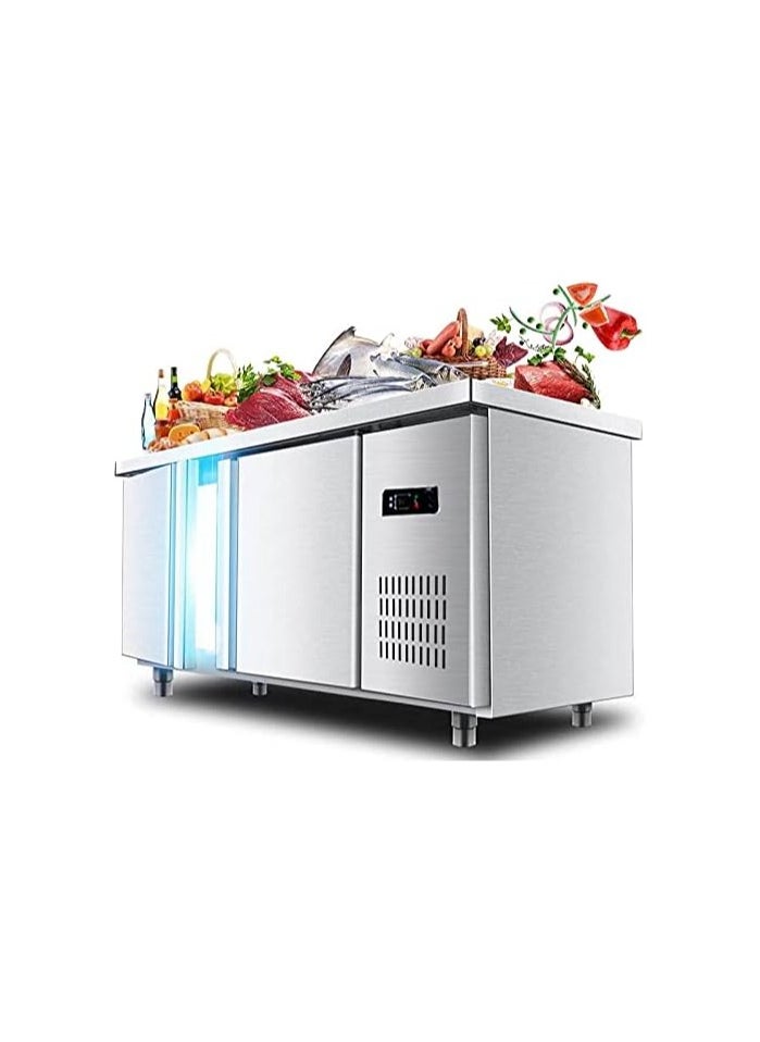 Kitchen Multifunctional Workbench, Refrigerated And Fresh-Keeping Workbench, Commercial Refrigerator, Dual Temperature Freezer, Stainless Steel Cabinet - pzsku/Z8DAD95F9F058CBC362A9Z/45/_/1715180878/0d594d3b-f5fc-4c87-8409-46b5449adf1a