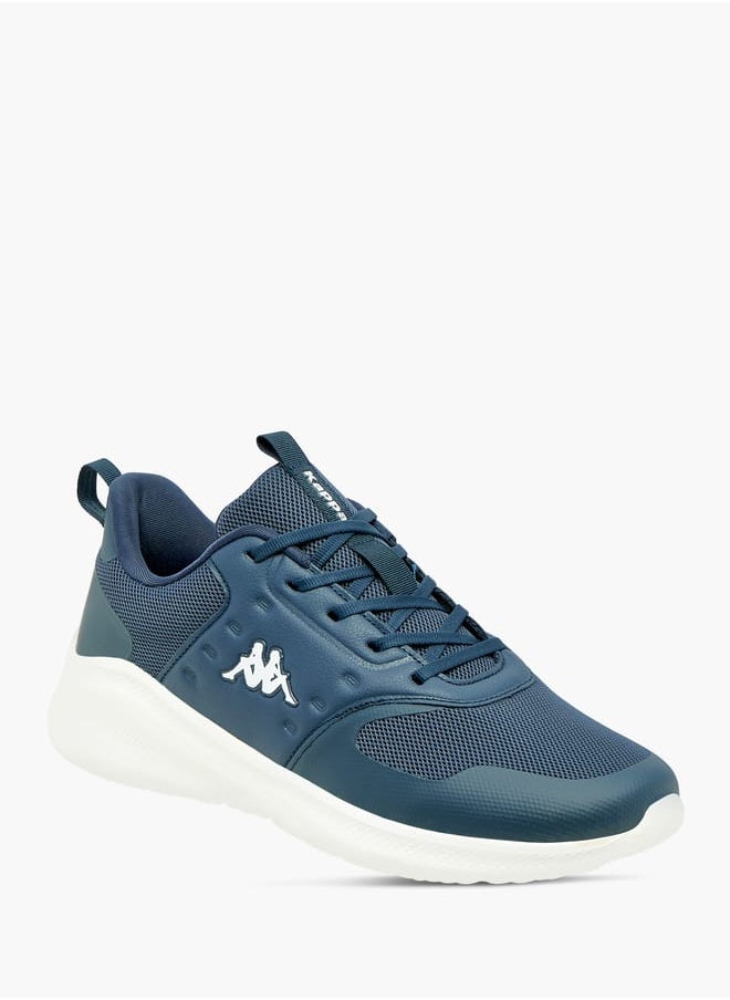 Kappa Mens Textured Lace-Up Sports Shoes with Pull Tabs  - Image 1