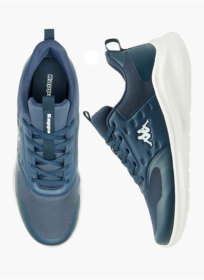 Kappa Mens Textured Lace-Up Sports Shoes with Pull Tabs  - Image 2