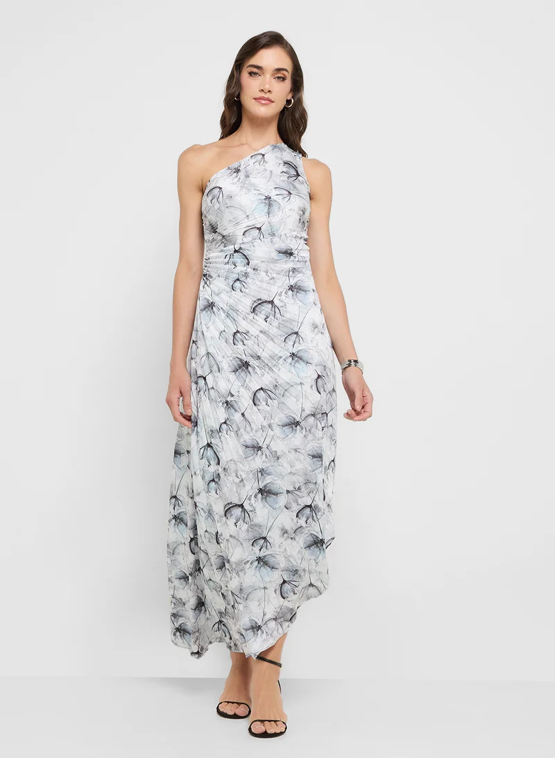 ستايل تشيت Floral One-Shoulder Dress