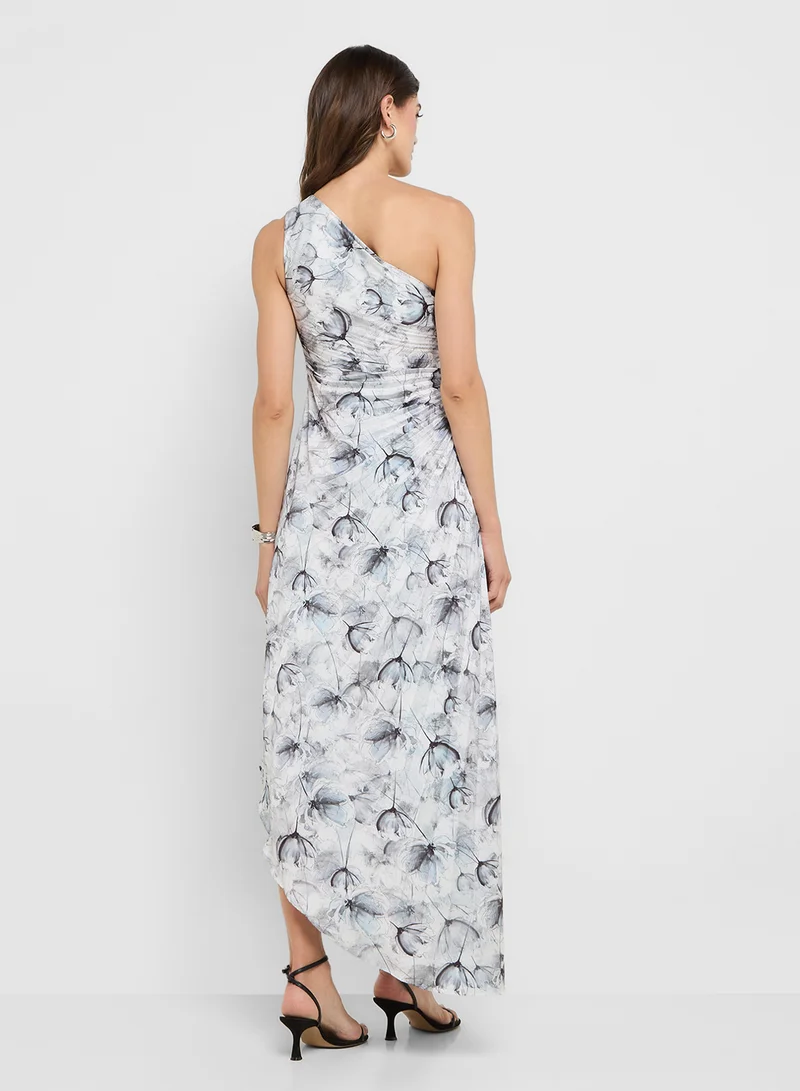 ستايل تشيت Floral One-Shoulder Dress