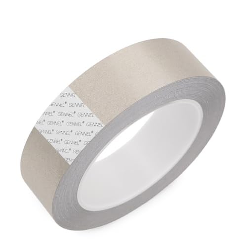 GENNEL Conductive Cloth Fabric Adhesive Tape 30mm x 20M (1.2in x 65ft), Faraday Tape for EMI Shielding, Interference Signal Blocking, Laptop Mobilephone Guitar Repair, Cable Wire Harness Wrapping - Image 1