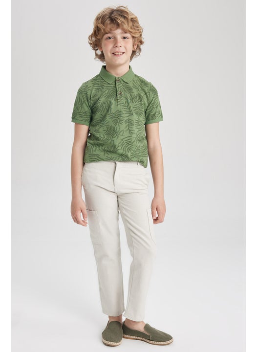 Boy Regular Fit Linen Look Trousers