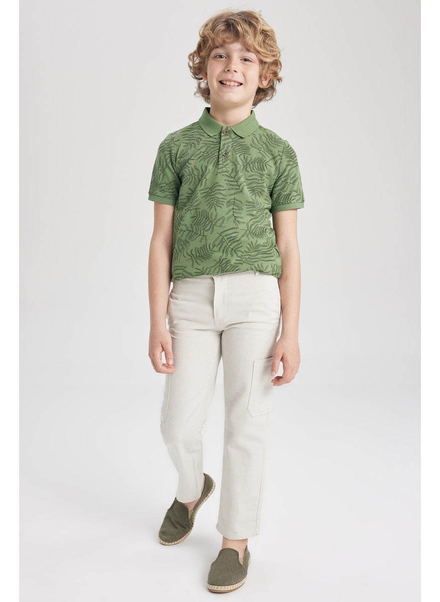 DeFacto - Boy Regular Fit Linen Look Trousers - Image 1