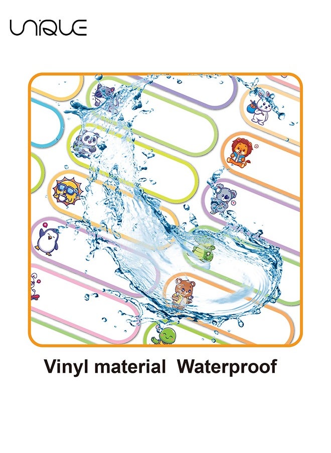 Unique 8 Sheets (240 stickers) Children's Name Sticker, Waterproof Handwritten Water Cup Sticker, Cute Children's Name Sticker, Waterproof Writable Name Label, Self-Adhesive Name Label  - Image 3