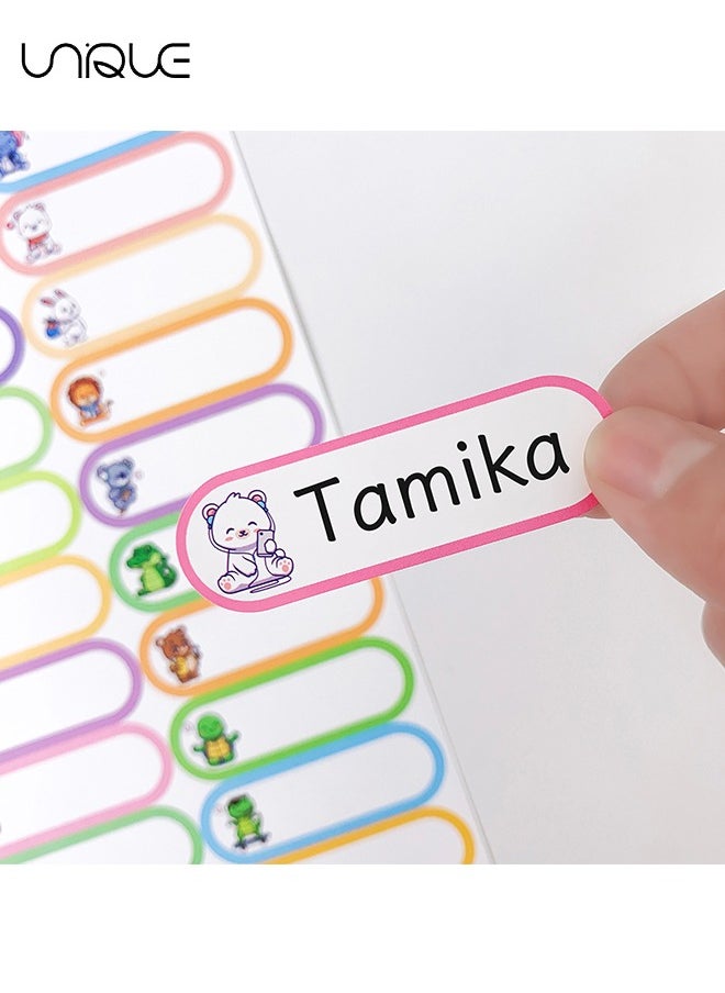 Unique 8 Sheets (240 stickers) Children's Name Sticker, Waterproof Handwritten Water Cup Sticker, Cute Children's Name Sticker, Waterproof Writable Name Label, Self-Adhesive Name Label  - Image 4