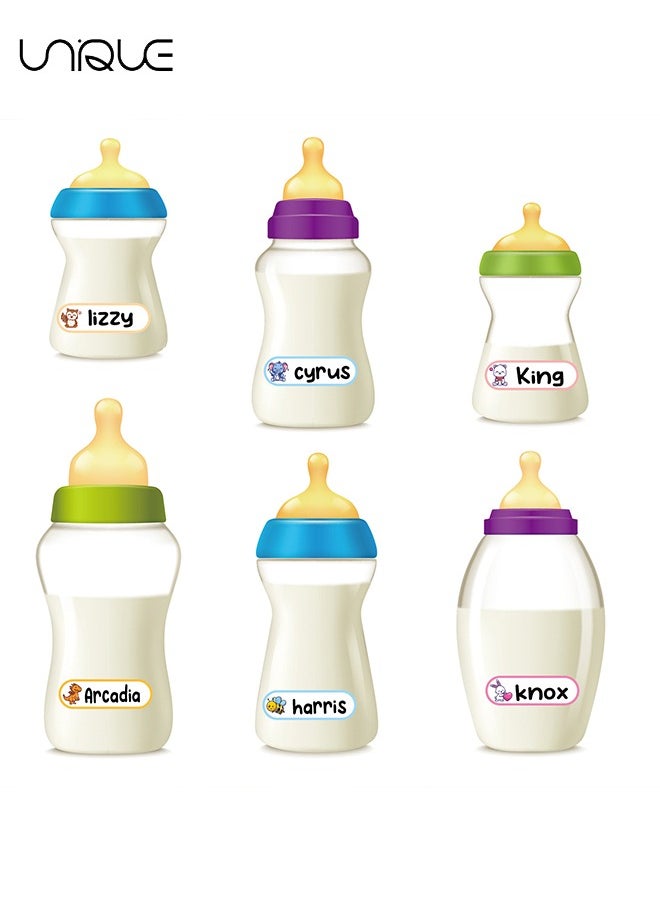 Unique 8 Sheets (240 stickers) Children's Name Sticker, Waterproof Handwritten Water Cup Sticker, Cute Children's Name Sticker, Waterproof Writable Name Label, Self-Adhesive Name Label  - Image 5