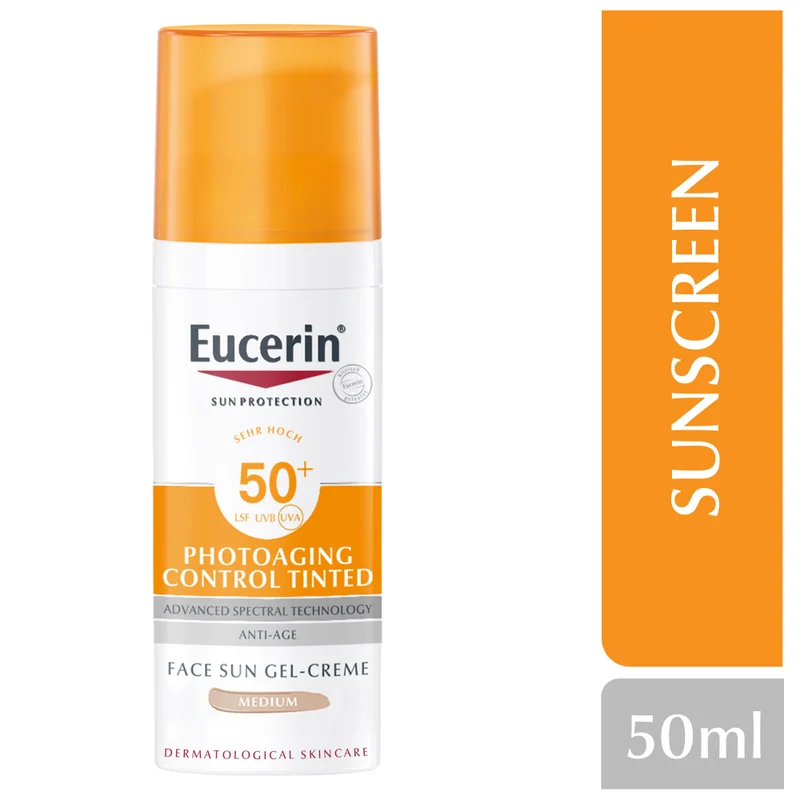 Eucerin Photoaging Control Tinted Gel Creme Medium Spf50+ 50Ml