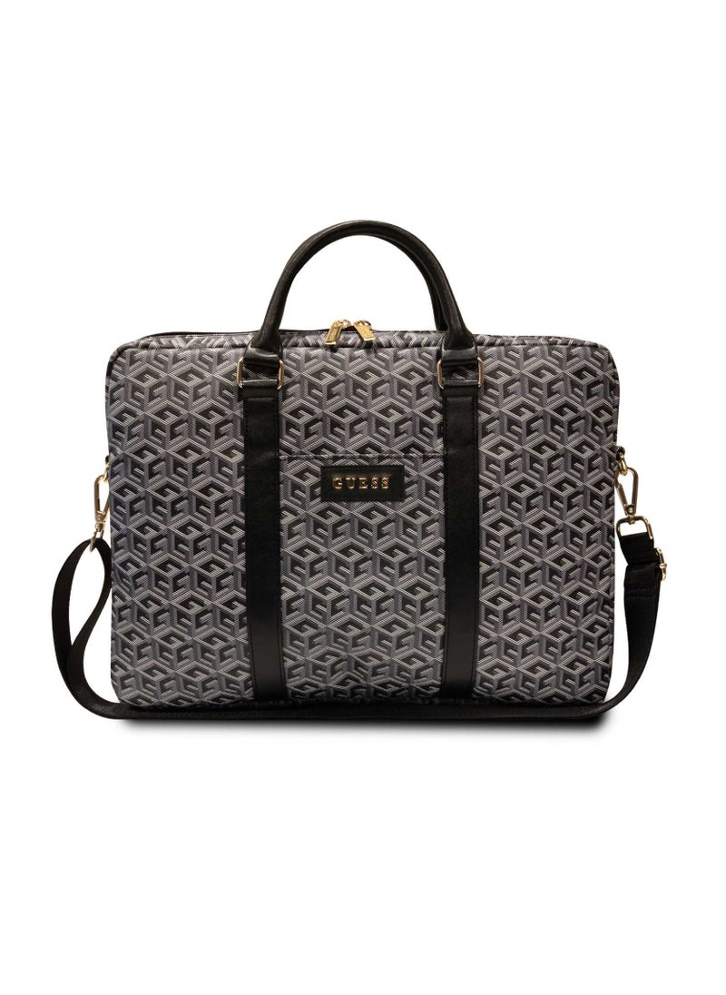 GUESS - Gcube Stripe Computer Sleeve 16" - Black - Image 1