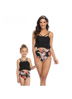 New Parent-Child Bikini Swimwear Black