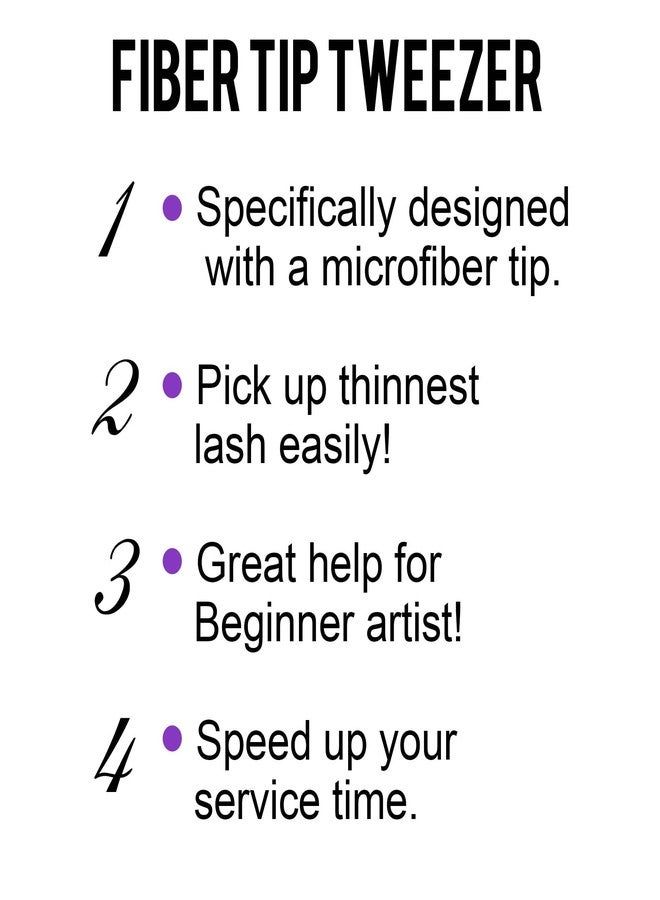CL CAMILLASH Fiber Tip Lash Tweezers For Eyelash Extension 4 Pcs Tweezers Professional Artist Tech Work Kit Tools,Best Volume Eyelash Lashes Extensions Precision Supplies Volume Boot 90 45 Degree(Multi) - Image 5