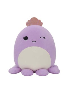 Squishmallows 7.5 بوصة الأخطبوط الأرجواني فويلت مع تاج، لعبة قماش مرخصة رسمياً من كيليتو، لعبة ناعمة ملونة، هدية للأطفال، للبنات والأولاد، لعبة قابلة للغسيل وطرية لجميع الأعمار متعددة الألوان  - Image 1