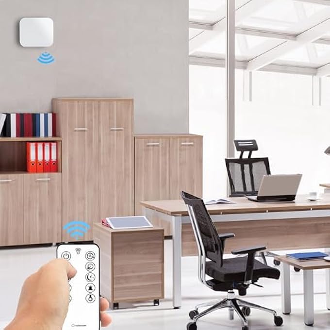 TREND HRV 150 WMW DECENTRALIZED VMC UNIT, WIFI, CERAMIC HEAT RECOVERY DEVICE, HUMIDITY SENSOR, REMOTE CONTROL, 8 SPEED, REVERSIBLE AIRFLOW, 150 MM, WHITE, SILENT - Image 3