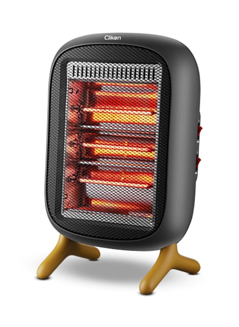 Clikon Halogen Room Heater 1200W Portable Indoor Electric Heater for Home and Office Use, Model CK4507 1200 W CK4507 grey - Image 4