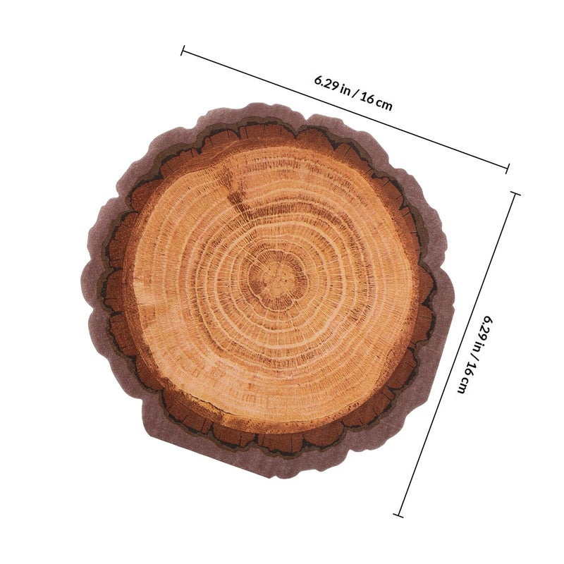 Wood Grain Printed Paper Napkins Disposable Guest Towels for Thanksgiving Holiday Dinner Tableware - Image 3