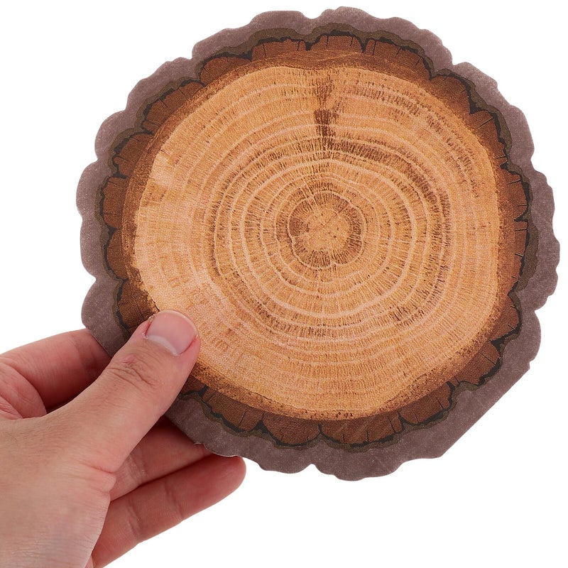 Wood Grain Printed Paper Napkins Disposable Guest Towels for Thanksgiving Holiday Dinner Tableware - Image 5