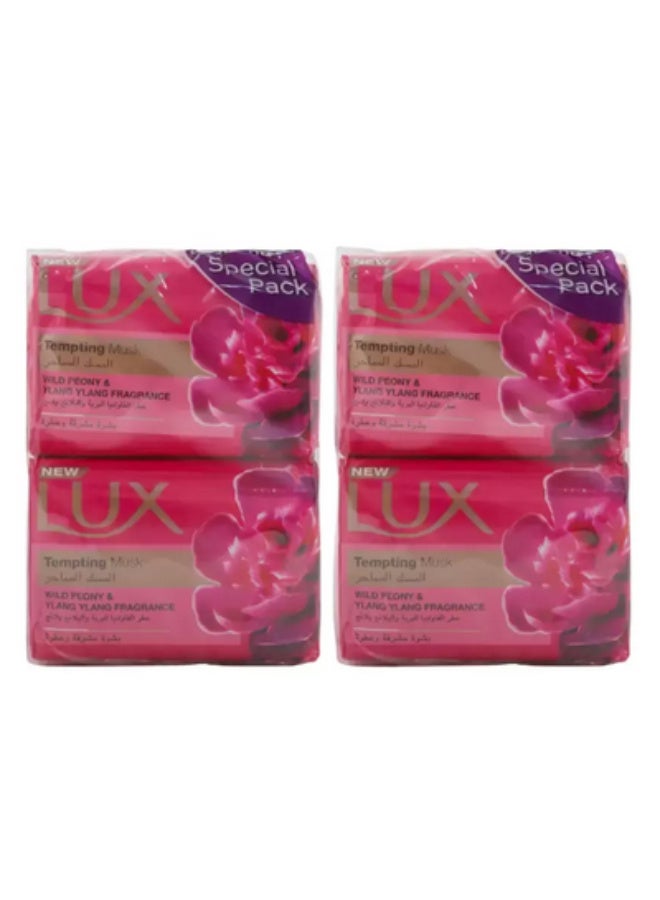 New Lux Tempting Mask Body Bar Soap with Wild Peony and Ylang Ylang Fragrance- 6X170gms