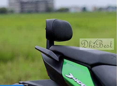 Dhe Best PTX5 Bike Bullet Backrest Support Pillion Black Cushion Back Rest Black Bar Compatible for RE Thunderbird 350X - Image 5