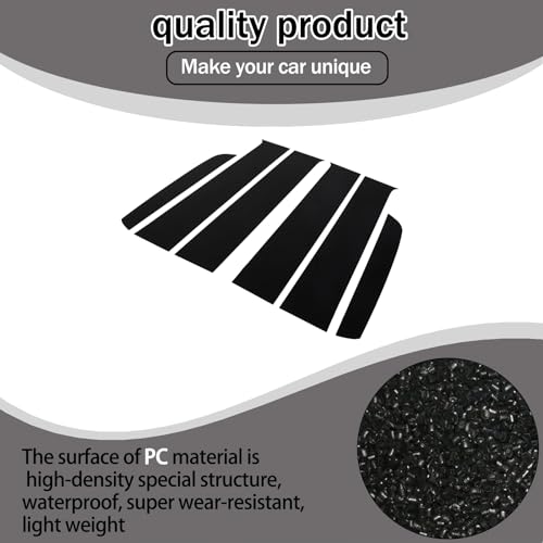 Lcojicep Car B Pillar Trim Center Window Outer Pillar Post Panel Cover Anti-Scratch Molding Covers Stickers Decorative Accessories Compatible withInfiniti Ford Ranger Ford Ranger 2023 2024 (2023+) - Image 3